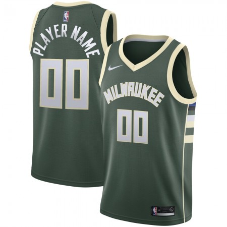 Maglia Milwaukee Bucks Personalizzate 2020-21 Nike Icon Edition Swingman - Uomo
